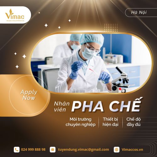 TUYỂN DỤNG NHÂN VIÊN PHA CHẾ