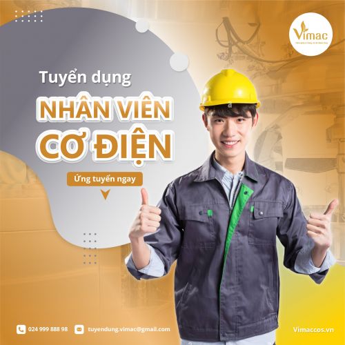 TUYỂN DỤNG NHÂN VIÊN CƠ ĐIỆN