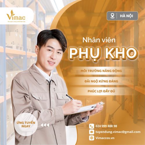 TUYỂN DỤNG NHÂN VIÊN PHỤ KHO