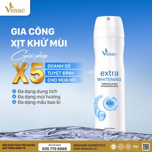GIA CÔNG XỊT KHỬ MÙI GIẢI PHẢI X5 DOANH SỐ CHO MÙA HÈ