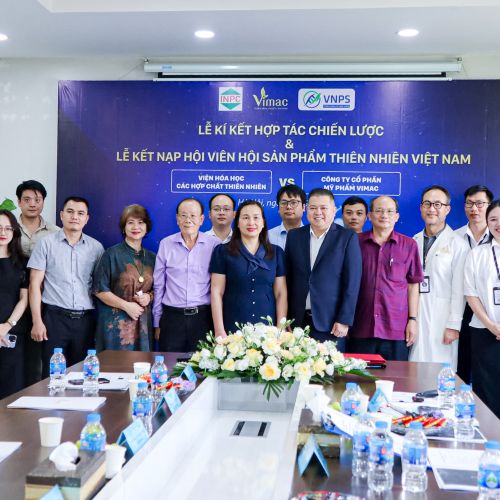 CÔNG TY CỔ PHẦN MỸ PHẨM VIMAC CHÍNH THỨC TRỞ THÀNH HỘI VIÊN CỦA HỘI KHOA HỌC CÁC SẢN PHẨM THIÊN NHIÊN VIỆT NAM 
