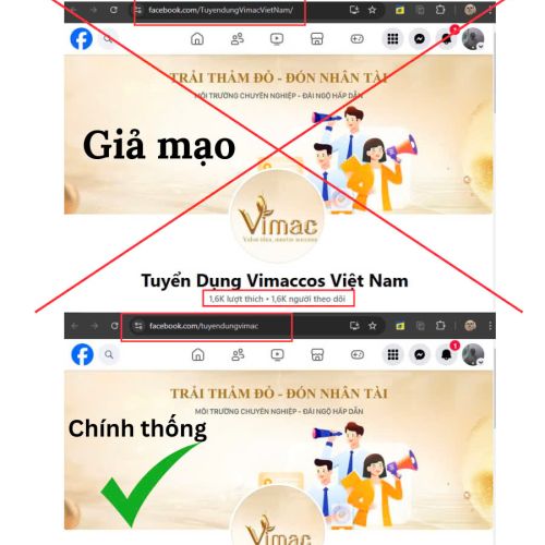 CẢNH BÁO LỪA ĐẢO TUYỂN DỤNG - MẠO DANH VIMACCOS ĐỂ CHIẾM ĐOẠT TÀI SẢN CỦA ỨNG VIÊN 