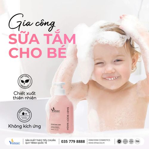 Công Thức Sữa Tắm Dịu Nhẹ Cho Bé – Giải Pháp Gia Công An Toàn Từ Vimac