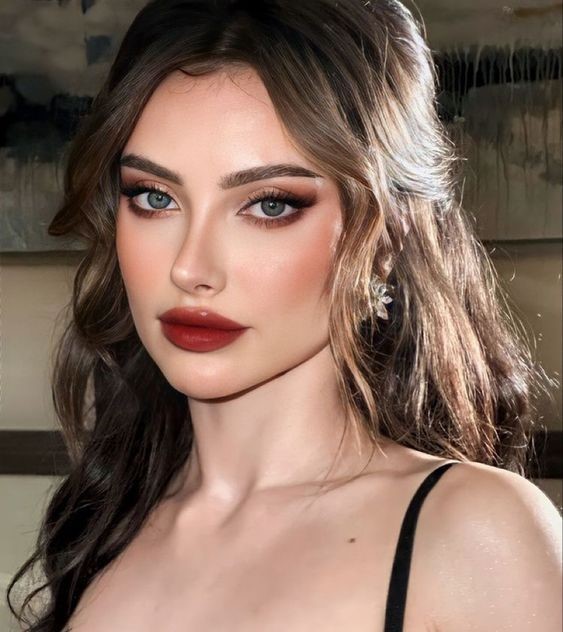 makeup -red-burgundy